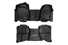 Load image into Gallery viewer, Rough Country M-21072 Heavy Duty Floor Mats for Select Chevrolet Silverado 1500, Chevrolet Silverado HD, Chevrolet Silverado HD, GMC Canyon, GMC Sierra 1500, GMC Sierra Classic, GMC Sierra HD, GMC Sierra HD Classic, GMC Sierra Classic, GMC Sierra HD