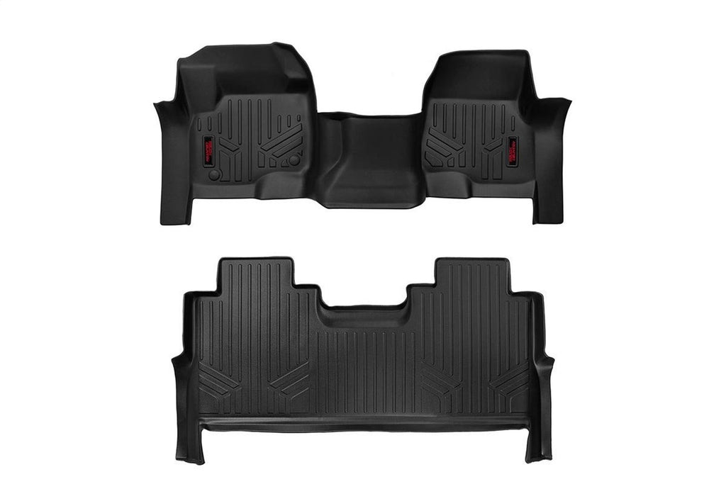 Rough Country M-51173 Heavy Duty Floor Mats for Select Ford F-250 Super Duty, Ford F-350 Super Duty, Ford F-450 Super Duty, Ford F-550 Super Duty