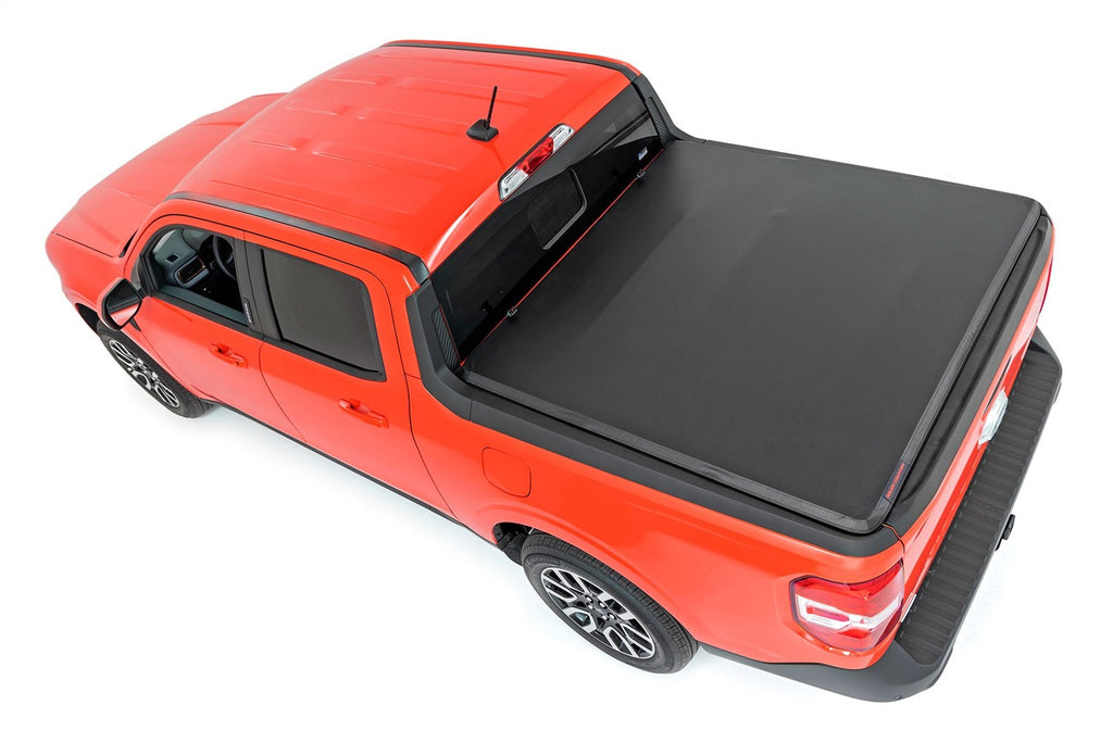 Rough Country 41534600A Soft Tri-Fold Tonneau Bed Cover for Select Ford Maverick