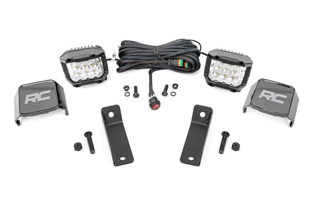 Rough Country 97083 LED Fog Light Kit for Select Can-Am Maverick Sport 1000, Can-Am Maverick Sport DPS, Can-Am Maverick Sport 1000R DPS, Can-Am Maverick Sport 1000R X mr, Can-Am Maverick Sport 1000R X rc, Can-Am Maverick Sport 1000R X xc, Can-Am Maverick
