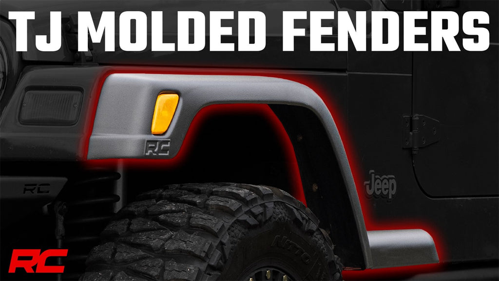 Rough Country 99033 Fender Flares for Select Jeep TJ, Jeep Wrangler