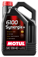 Load image into Gallery viewer, Motul 108647 6100 Synergie+ 10W40 Technosynthese Semi Synthetic Engine Oil - 5L
