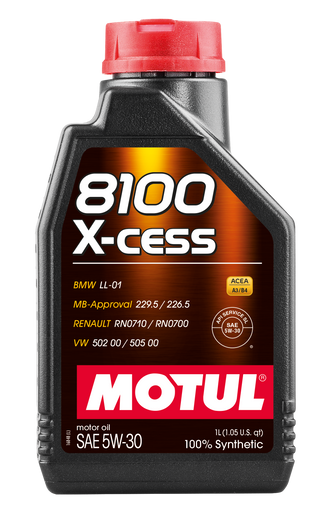 Motul 108944 8100 X-Cess 5W30 Synthetic Engine Oil - 1L