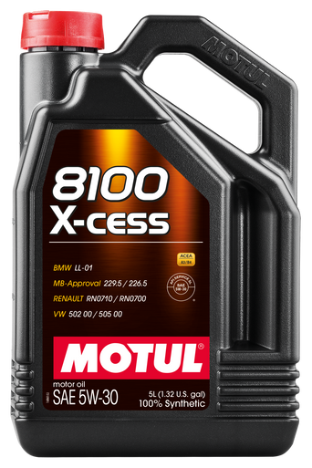 Motul 108946 8100 X-Cess 5W30 Synthetic Engine Oil - 5L