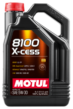Load image into Gallery viewer, Motul 108946 8100 X-Cess 5W30 Synthetic Engine Oil - 5L