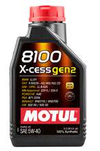 Load image into Gallery viewer, Motul 109774 8100 X-Cess Gen2 5W40 Synthetic Engine Oil - 1L