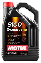 Load image into Gallery viewer, Motul 109776 8100 X-Cess Gen2 5W40 Synthetic Engine Oil - 5L