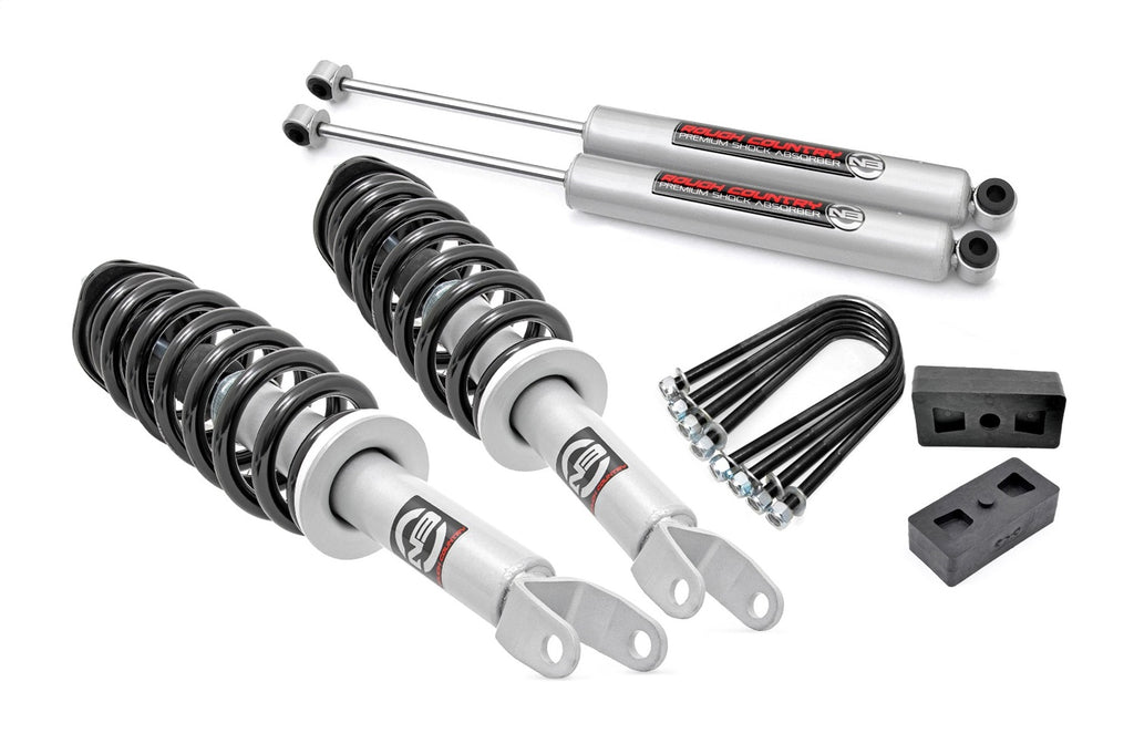 Rough Country 395.23 Suspension Lift Kit w/Shocks for Select Dodge Ram