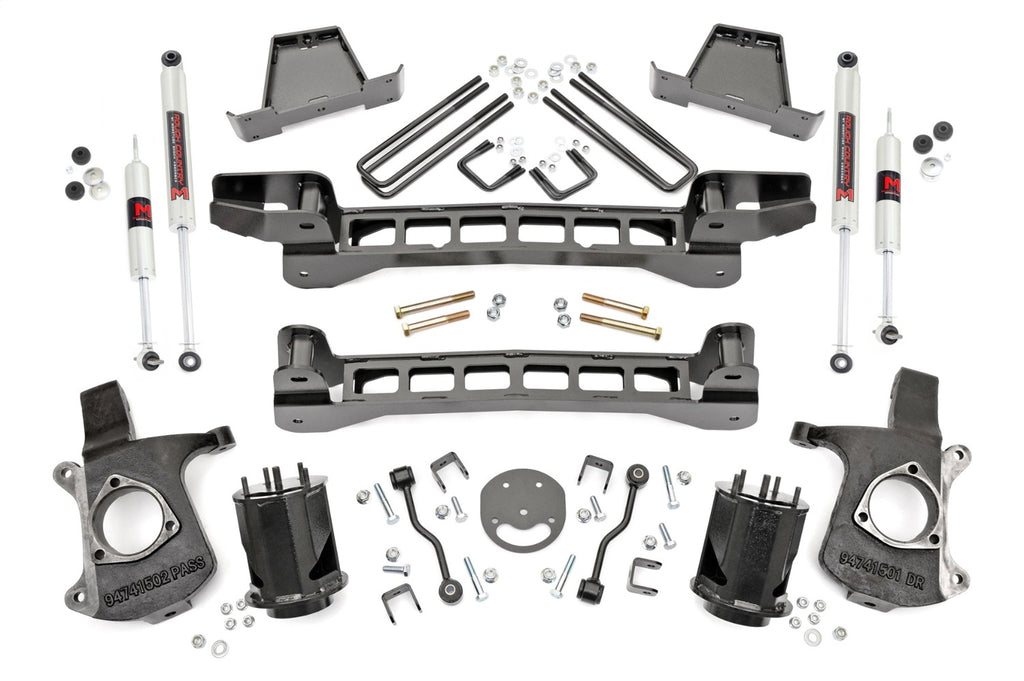 Rough Country 23440 Suspension Lift Kit w/Shocks for Select Chevrolet Silverado 1500, Chevrolet Silverado Classic, GMC Sierra 1500, GMC Sierra Classic