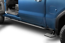 Load image into Gallery viewer, AMP Research 75415-01A Bedstep®2 Flip Down Side Bumper Step 19-26 Silv/Sra 1500, 22 LTD/Lmtd, Short Bed for Select Chevrolet Silverado 1500, Chevrolet Silverado LTD, GMC Sierra 1500, GMC Sierra Limited