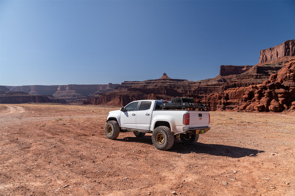 N-Fab TSG15CC-TX TrailSlider-Cab Len (2 Steps)-15-24 Colorado/Canyon Crew-TX Blk for Select Chevrolet Colorado, GMC Canyon