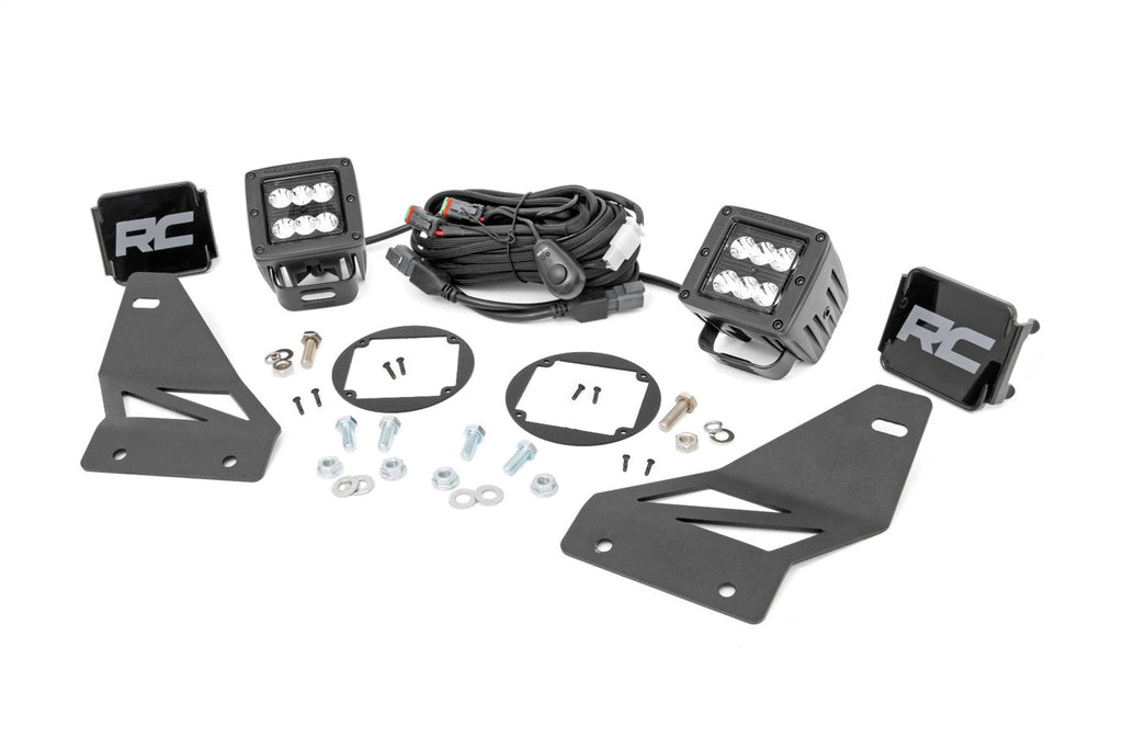 Rough Country 71023 Black Series LED Fog Light Kit for Select Nissan Frontier