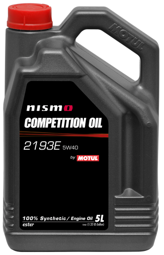 Motul 104254 Nismo Competition 2193E 5W40 Synthetic Engine Oil- 5L