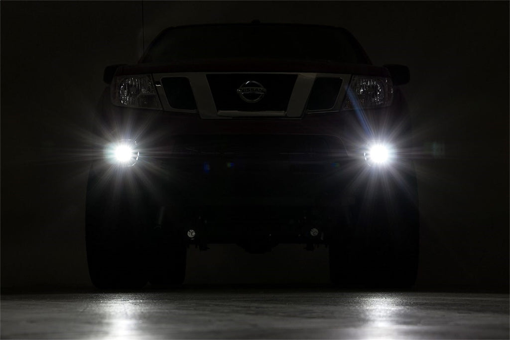 Rough Country 71023 Black Series LED Fog Light Kit for Select Nissan Frontier