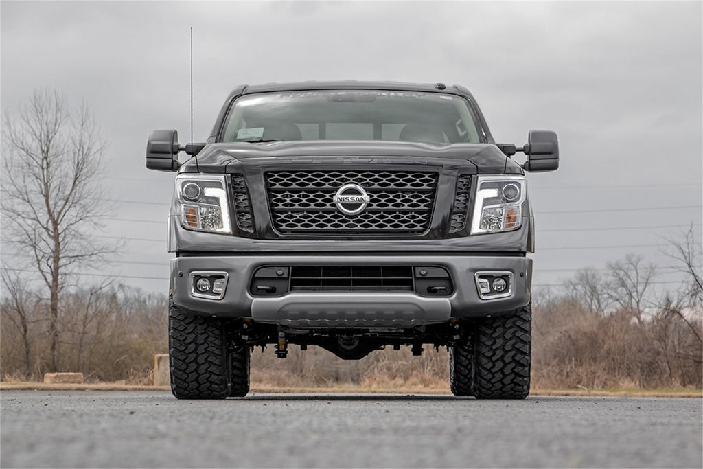 Rough Country 83431RED Suspension Lift Kit w/Shocks for Select Nissan TITAN