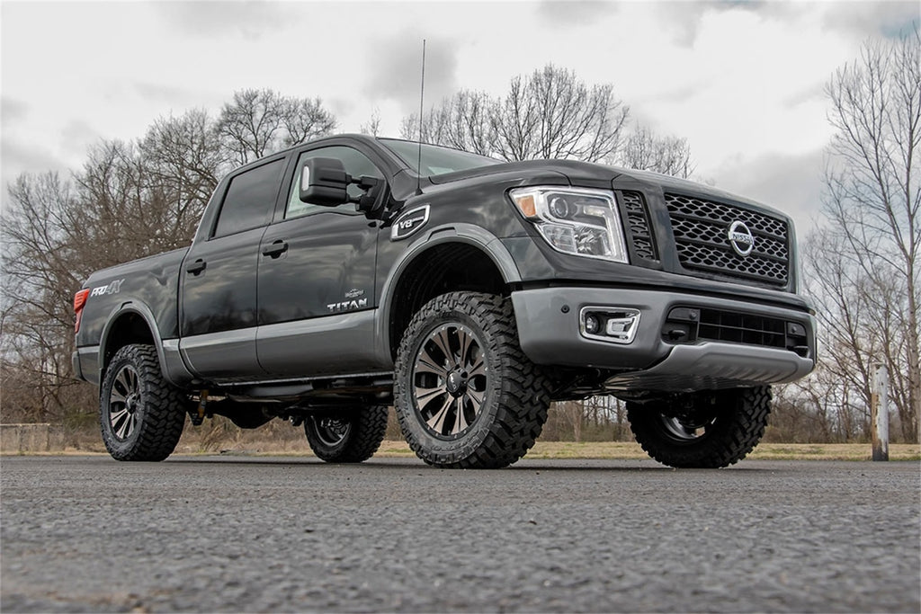 Rough Country 83430RED Suspension Lift Kit w/Shocks for Select Nissan TITAN