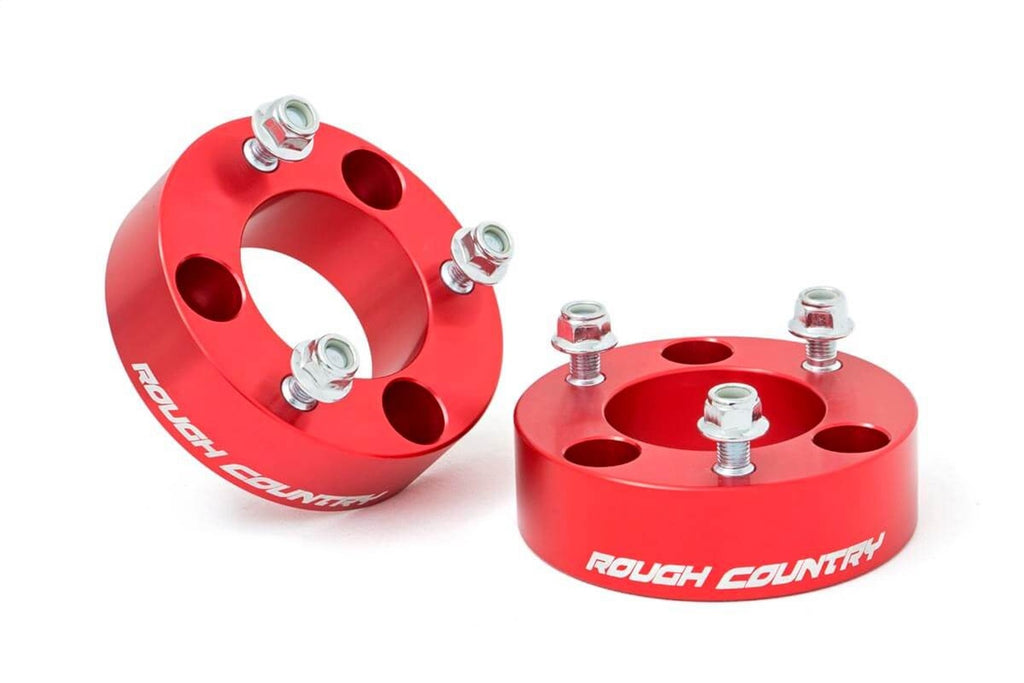 Rough Country 865RED Leveling Strut Extensions for Select Nissan Frontier, Nissan Xterra