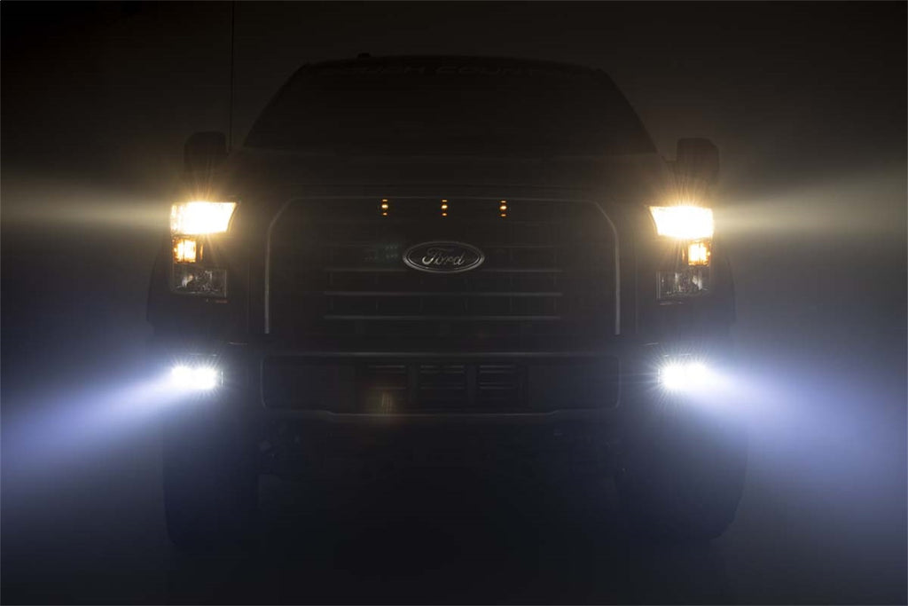 Rough Country 70832 Black Series LED Fog Light Kit for Select Ram