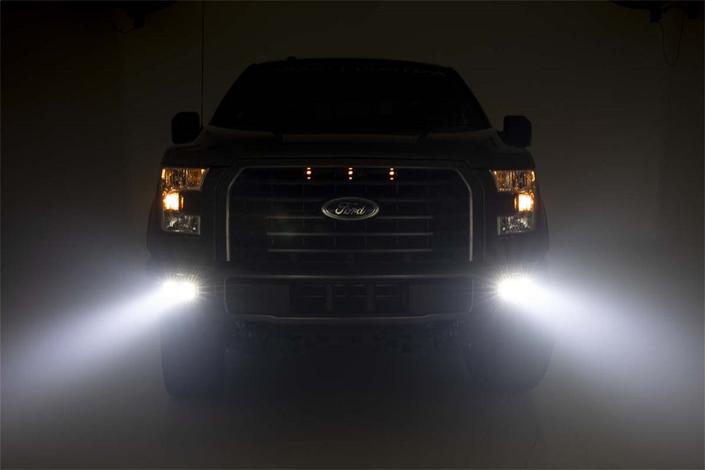 Rough Country 70832 Black Series LED Fog Light Kit for Select Ram