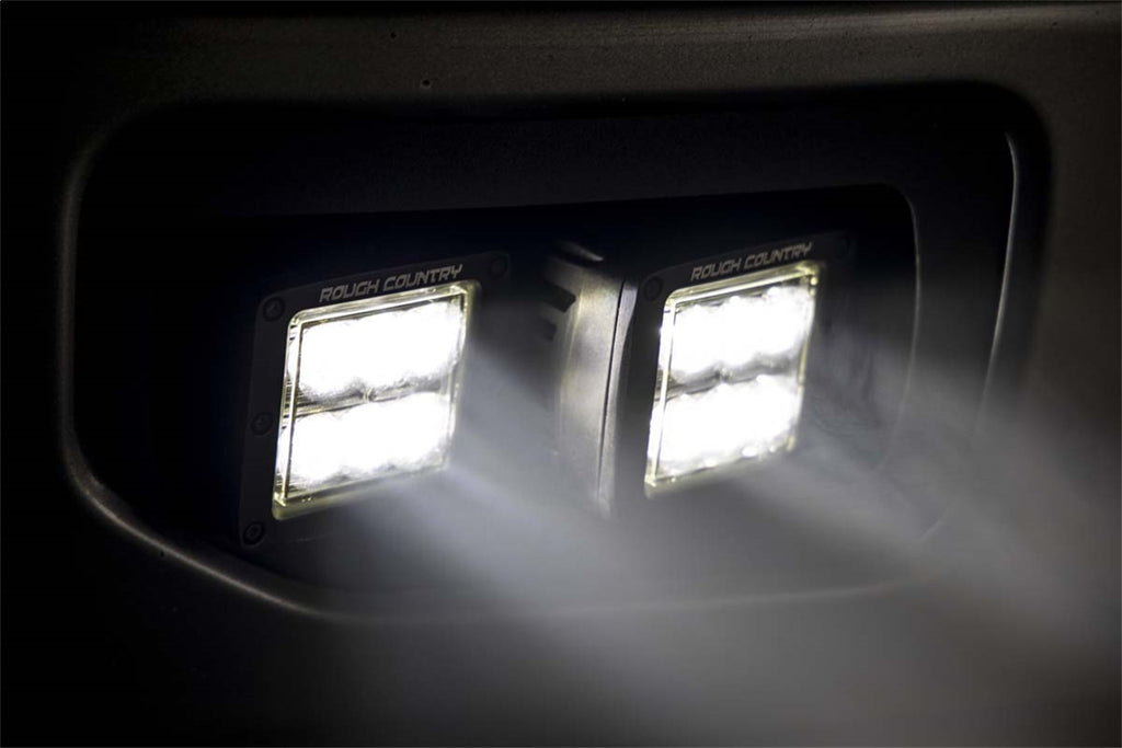 Rough Country 70831 Black Series LED Fog Light Kit for Select Ram