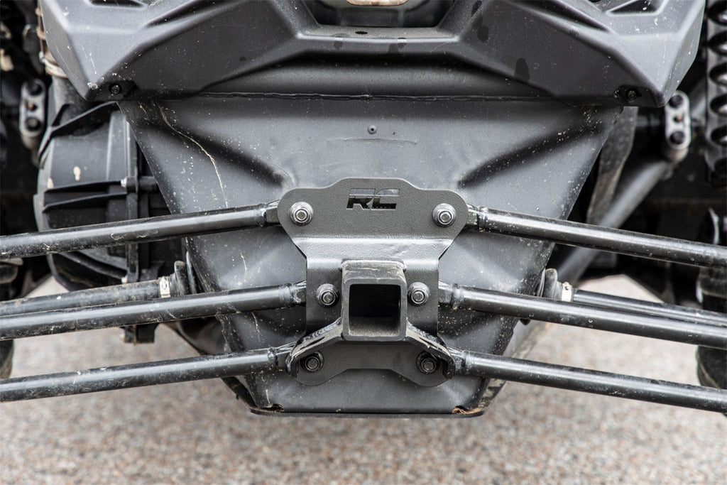 Rough Country 97023 Receiver Hitch Plate for Select Can-Am Maverick X3 DS Turbo, Can-Am Maverick X3 DS Turbo R, Can-Am Maverick X3 DS Turbo RR, Can-Am Maverick X3 Max DS Turbo, Can-Am Maverick X3 Max DS Turbo R, Can-Am Maverick X3 Max DS Turbo RR, Can-Am