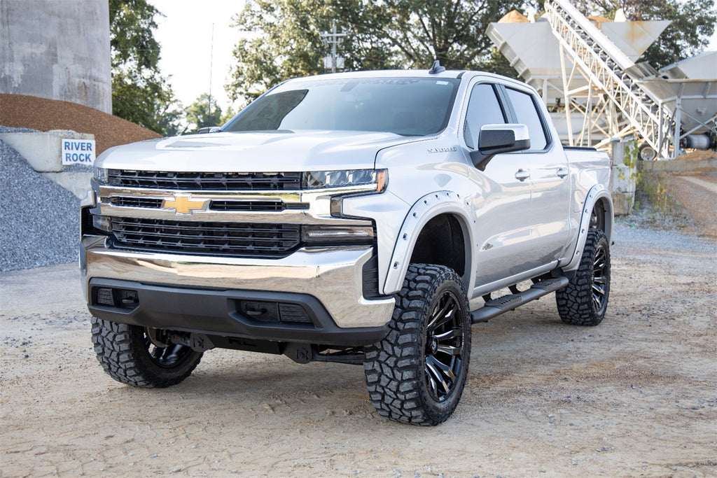 Rough Country 21002 Oval Nerf Step Bar for Select Chevrolet Silverado 1500, Chevrolet Silverado LTD, Chevrolet Silverado HD, Chevrolet Silverado HD, GMC Sierra 1500, GMC Sierra Limited, GMC Sierra HD, GMC Sierra HD