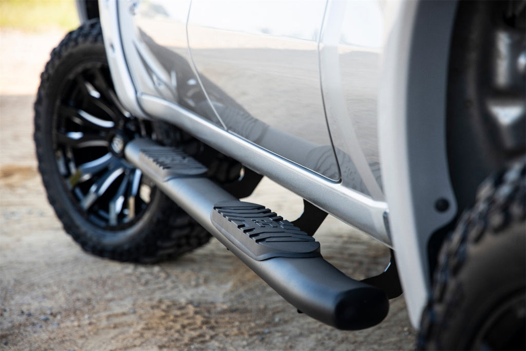 Rough Country 21002 Oval Nerf Step Bar for Select Chevrolet Silverado 1500, Chevrolet Silverado LTD, Chevrolet Silverado HD, Chevrolet Silverado HD, GMC Sierra 1500, GMC Sierra Limited, GMC Sierra HD, GMC Sierra HD
