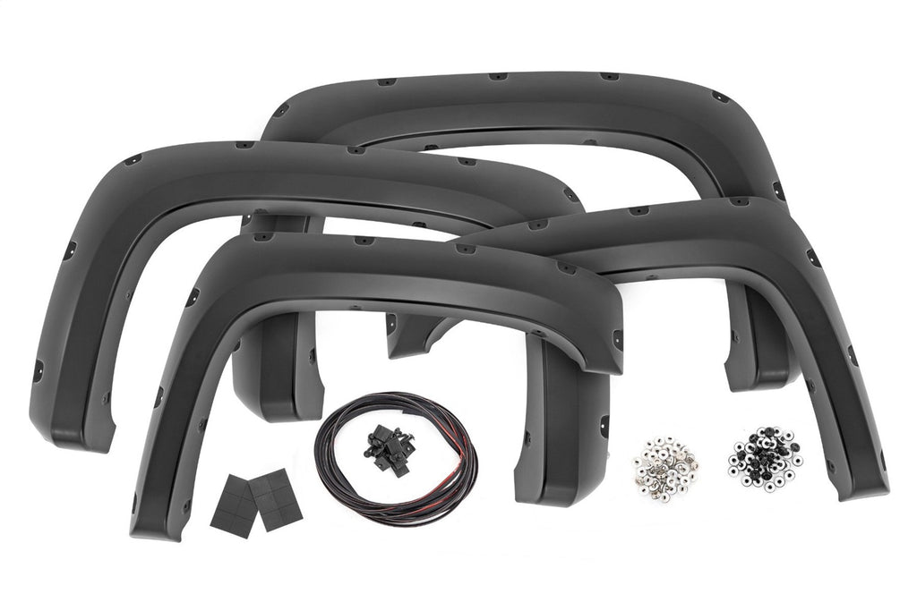 Rough Country F-C10714B-GAN Fender Flares for Select Chevrolet Silverado 1500, Chevrolet Silverado HD, Chevrolet Silverado HD