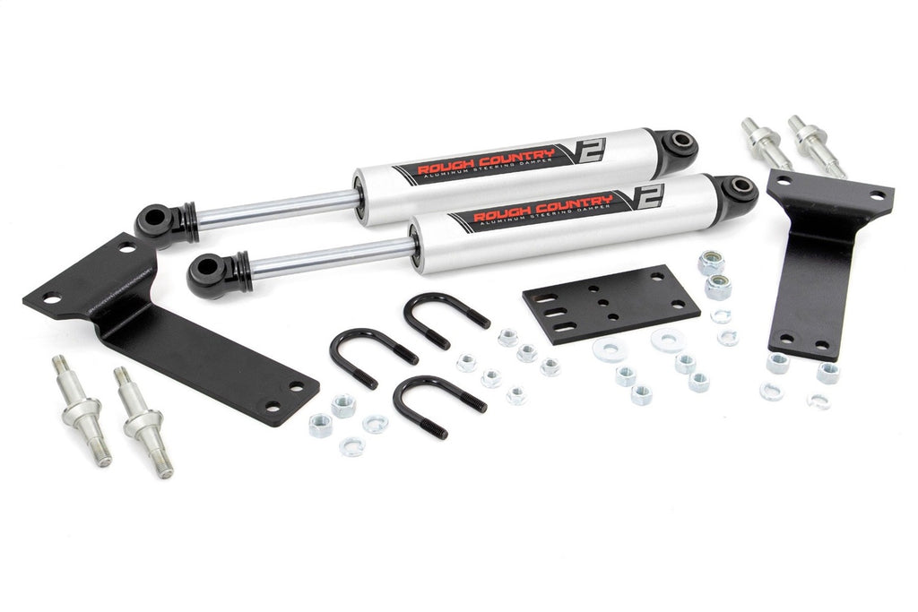 Rough Country 8749070 Steering Stabilizer for Select Ford Excursion, Ford F-250 Super Duty, Ford F-350 Super Duty