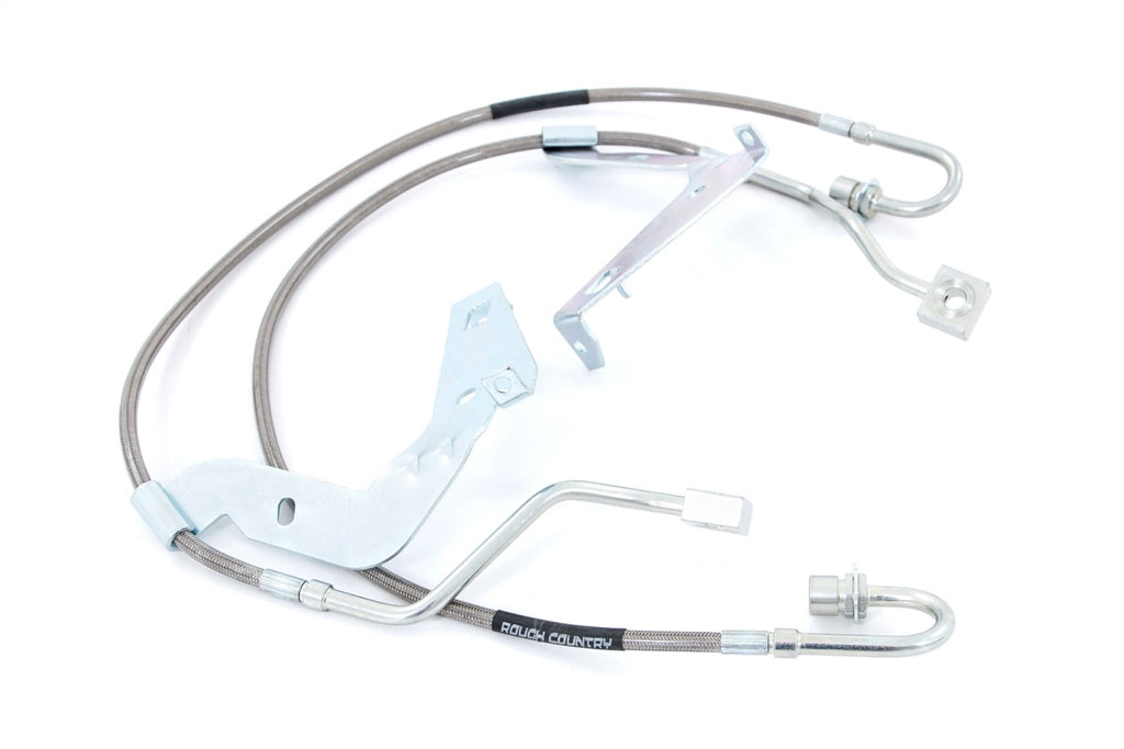 Rough Country 89709 Stainless Steel Brake Lines for Select Ford F-250 Super Duty, Ford F-350 Super Duty