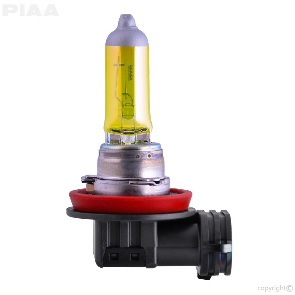 PIAA 12-13411 H11 Yellow Solar Replacement Bulb for Select Acura ILX, Acura MDX, Acura RDX, Acura RL, Acura TL, Acura TSX, Acura ZDX, Alfa Romeo Giulia, Audi A3, Audi A3 Quattro, Audi A4, Audi A4 Quattro, Audi A4 allroad, Audi A5, Audi A5 Quattro, Audi