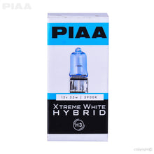 Load image into Gallery viewer, PIAA 13-10103 H3 Xtreme White Hybrid Replacement Bulb for Select AM General Hummer, Chevrolet Avalanche 1500, Chevrolet Avalanche 2500, Chevrolet Blazer, Chevrolet C1500, Chevrolet C1500 Suburban, Chevrolet C2500, Chevrolet C2500 Suburban, Chevrolet
