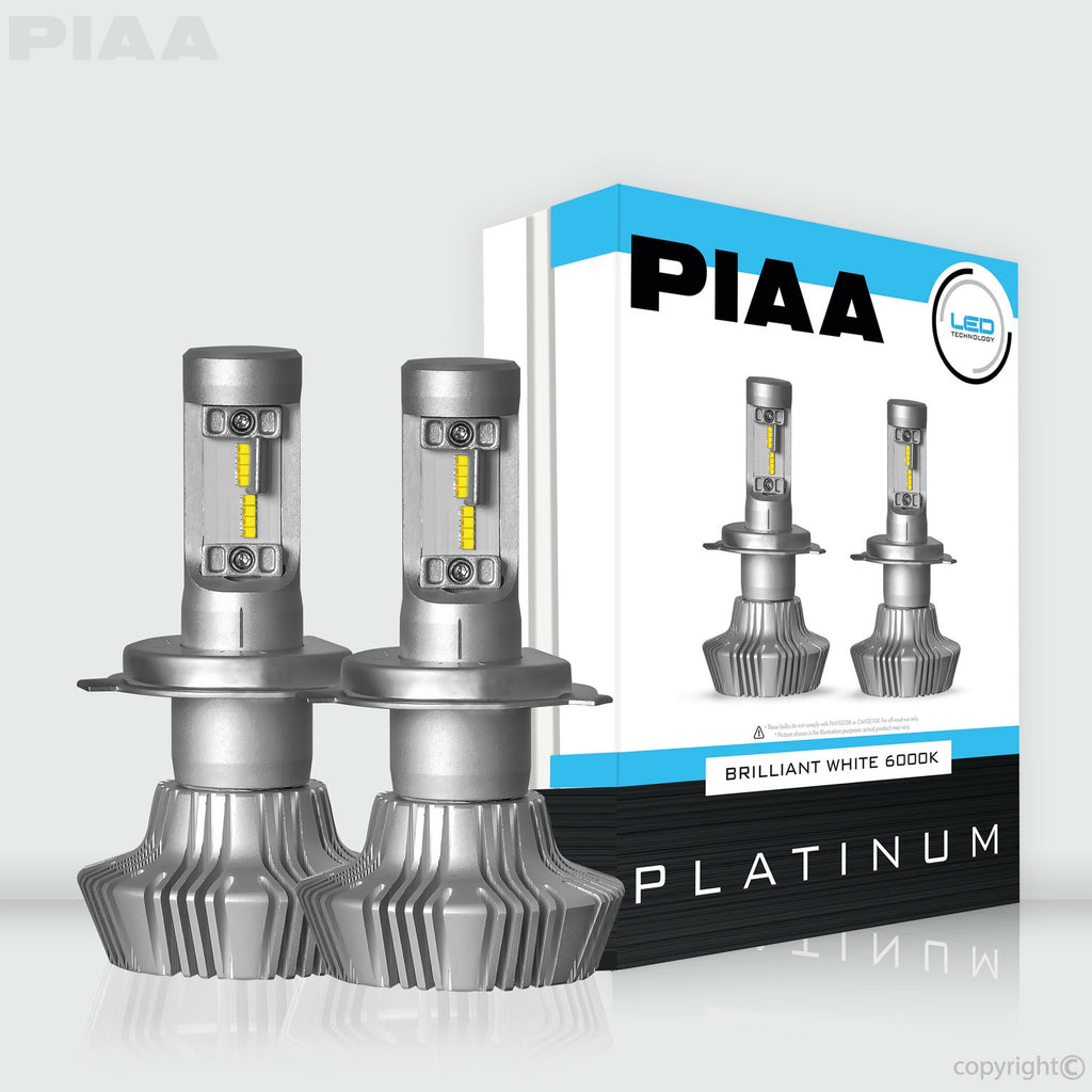 PIAA 26-77304 H4 Platinum LED Replacement Bulb for Select Aprilia Dorsoduro 1200, Aprilia Dorsoduro 750 ABS, Aprilia ETV Caponord, Aprilia RSV Mille, Aprilia RSV Mille R, Aprilia RSV Mille R Haga, Aprilia RSV Mille SP, Aprilia RXV 450, Aprilia RXV 550,