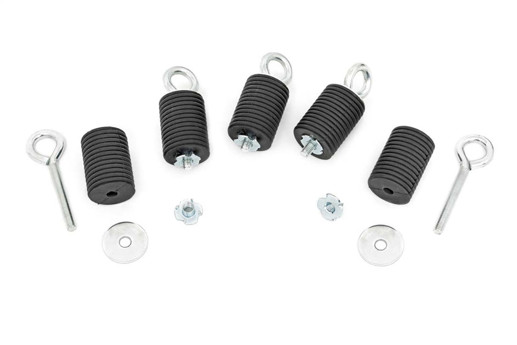 Rough Country 99010 Bed Tie-Down Kit for Select Polaris General 1000, Polaris General Deluxe, Polaris General Deluxe Ride Command Edition, Polaris General EPS, Polaris General EPS Deluxe, Polaris General EPS Hunter Edition, Polaris General EPS Limited