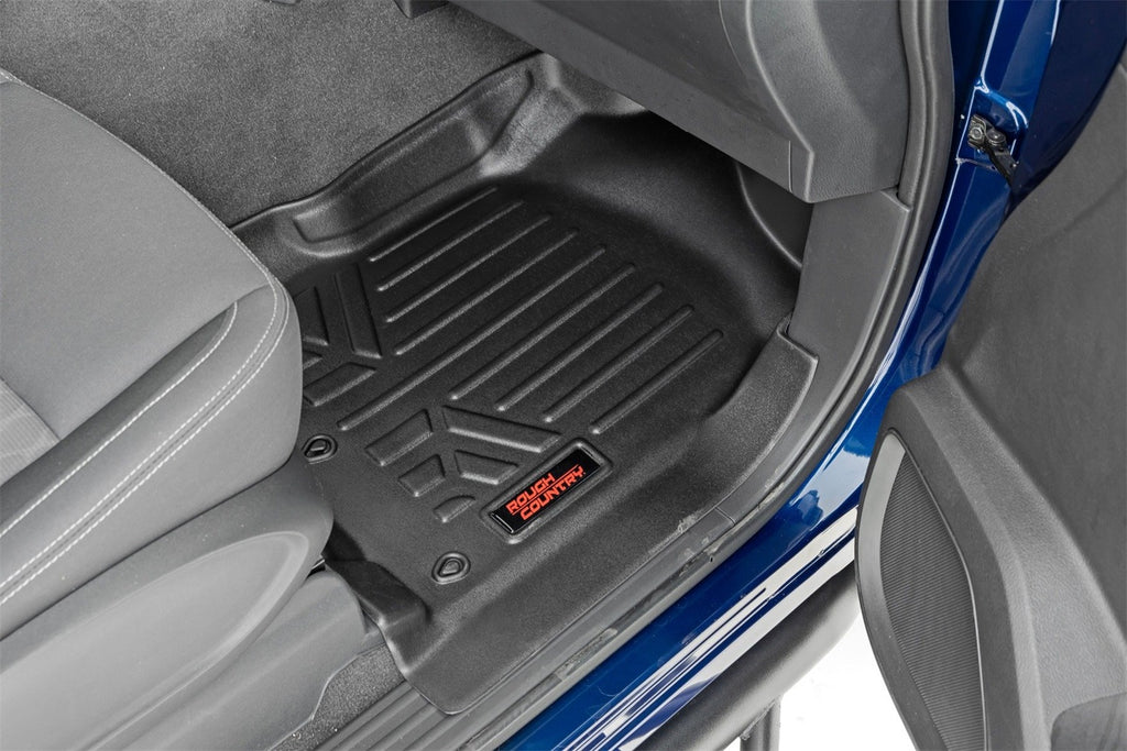 Rough Country M-81715 Heavy Duty Floor Mats for Select Nissan TITAN, Nissan TITAN XD