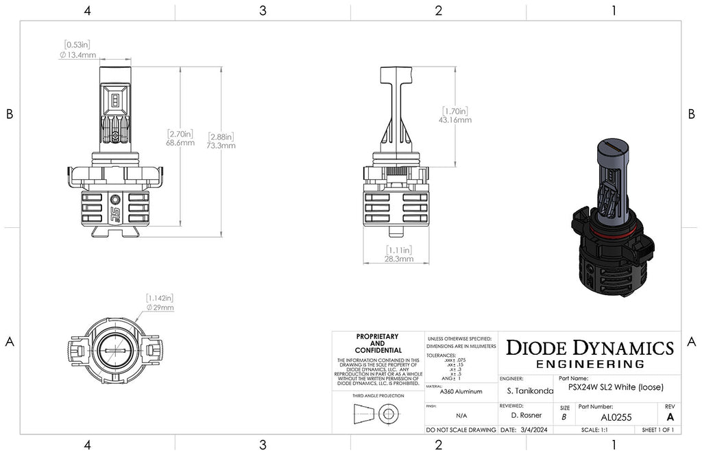 Diode Dynamics DD0478S Direct replacement for your factory bulb.