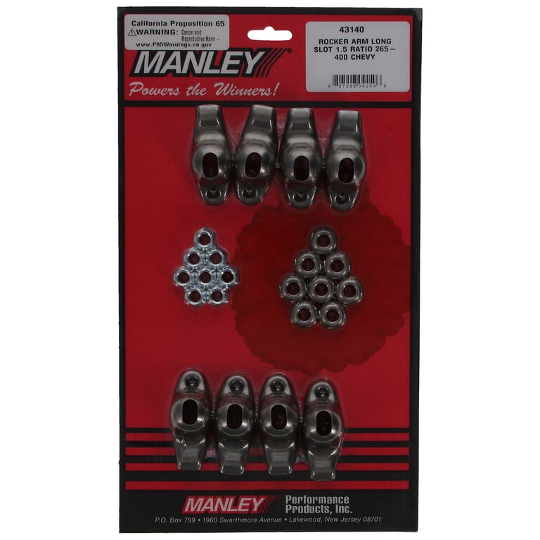 Manley 43140 Manley Rocker Arm Kit, KIT-SBC LONG-SLOT