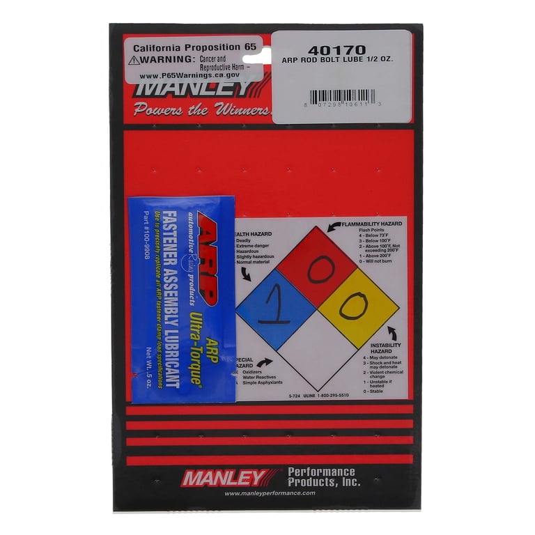 Manley 40170 Manley Assembly Lubricant, LUBE-ARP ROD BOLT 1/2 OZ.