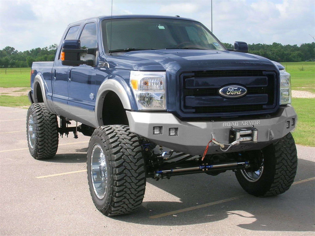 Road Armor 611R0B Stealth Winch Front Bumper for Select Ford F-250 Super Duty, Ford F-350 Super Duty