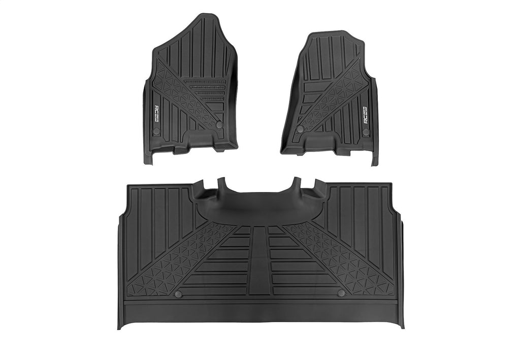 Rough Country FF-31422 Flex-Fit Floor Mats for Select Ram