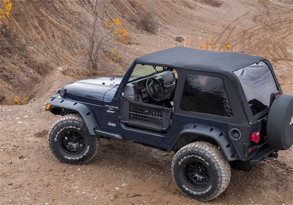 Rampage 106535 Frameless Trail Top Complete for Select Jeep TJ, Jeep Wrangler