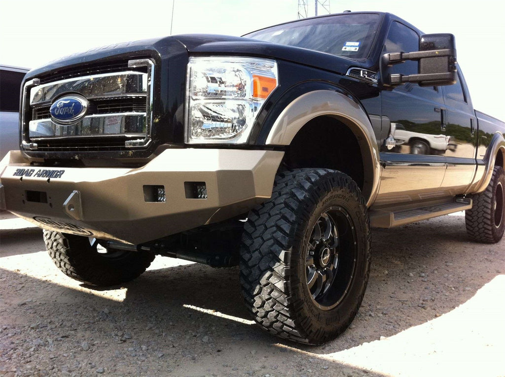 Road Armor 611R0B Stealth Winch Front Bumper for Select Ford F-250 Super Duty, Ford F-350 Super Duty