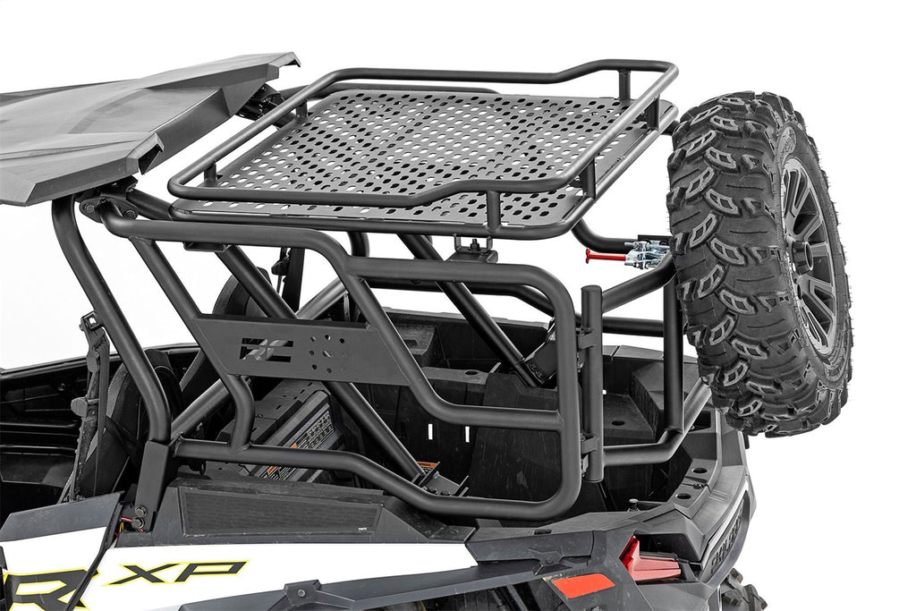 Rough Country 93141 Cargo Rack for Select Polaris RZR XP 1000, Polaris RZR XP EPS, Polaris RZR XP EPS DYNAMIX Edition, Polaris RZR XP EPS Desert Edition, Polaris RZR XP EPS Fox Edition, Polaris RZR XP EPS Gold Matte Metallic LE, Polaris RZR XP EPS High