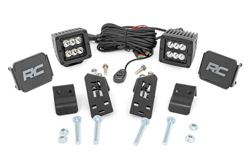 Rough Country 93076 Dual LED Cube Kit for Select Polaris RZR PRO XP, Polaris RZR PRO XP 4, Polaris RZR PRO XP 4 Orange Madness LE, Polaris RZR PRO XP 4 Premium, Polaris RZR PRO XP 4 Sport, Polaris RZR PRO XP 4 Ultimate, Polaris RZR PRO XP Orange Madness