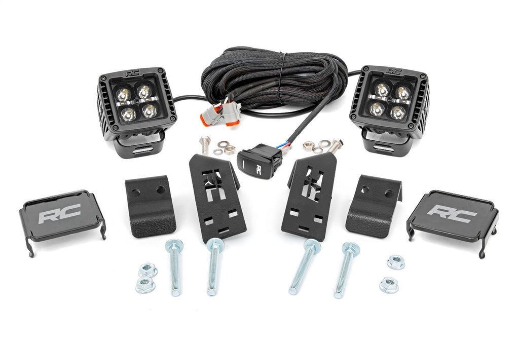 Rough Country 93080 Dual LED Cube Kit for Select Polaris RZR PRO XP, Polaris RZR PRO XP 4, Polaris RZR PRO XP 4 Orange Madness LE, Polaris RZR PRO XP 4 Premium, Polaris RZR PRO XP 4 Sport, Polaris RZR PRO XP 4 Ultimate, Polaris RZR PRO XP Orange Madness