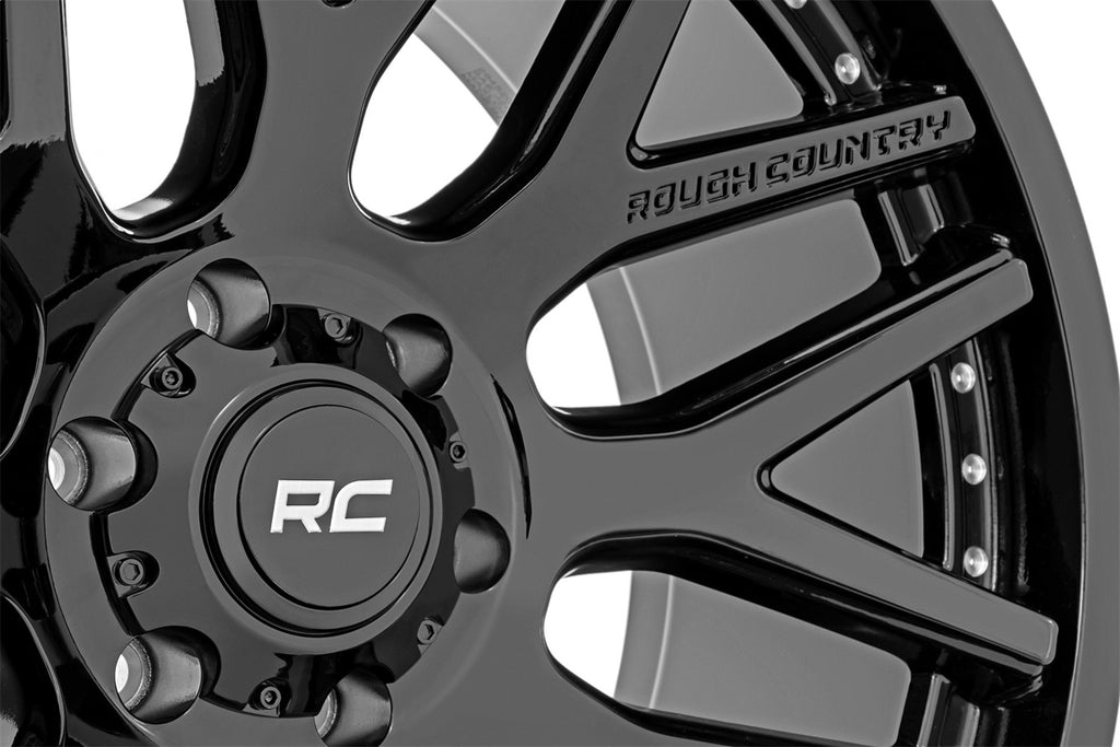 Rough Country 95201012 One-Piece Series 95 Wheel for Select Cadillac Escalade, Chevrolet Colorado, Chevrolet Silverado 1500, Chevrolet Silverado Classic, Chevrolet Silverado LTD, Chevrolet Suburban, Chevrolet Suburban 1500, Chevrolet Tahoe, Chevrolet