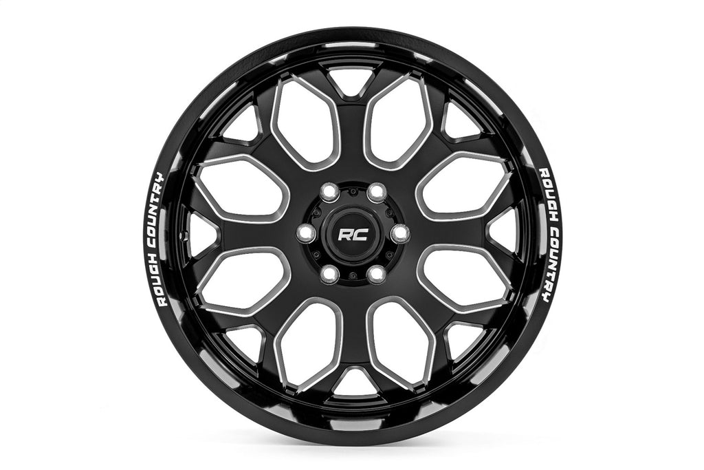 Rough Country 96200912 One-Piece Series 96 Wheel for Select Cadillac Escalade, Chevrolet Colorado, Chevrolet K1500 Suburban, Chevrolet K5 Blazer, Chevrolet Silverado 1500, Chevrolet Silverado Classic, Chevrolet Suburban, Chevrolet Suburban 1500,