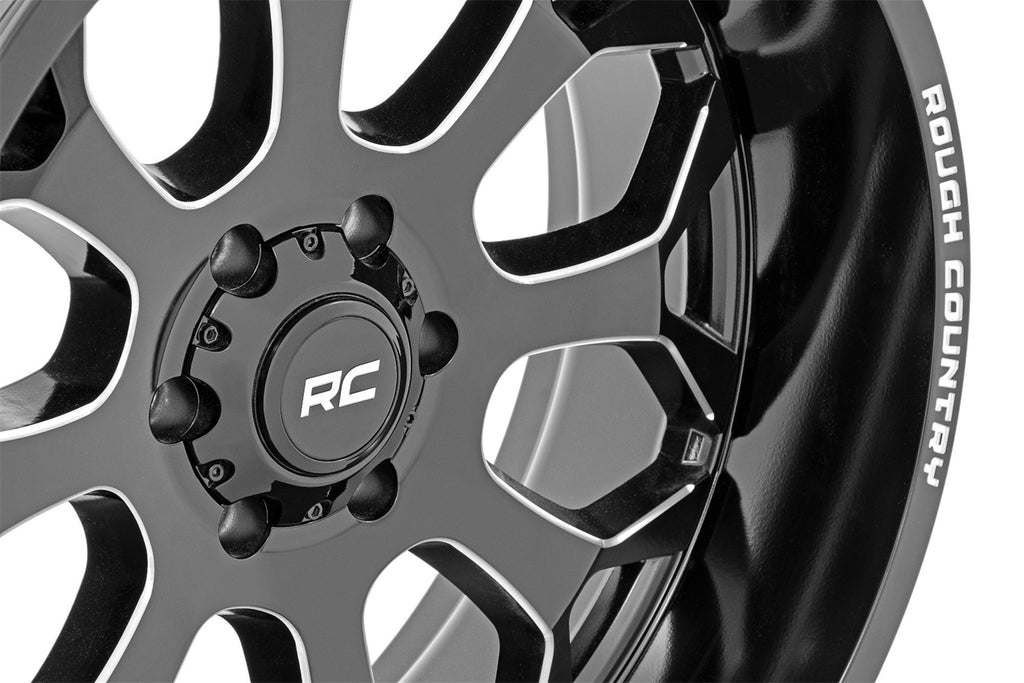 Rough Country 96201012A One-Piece Series 96 Wheel for Select Cadillac Escalade, Chevrolet Avalanche 1500, Chevrolet C10, Chevrolet C10 Pickup, Chevrolet C10 Suburban, Chevrolet Colorado, Chevrolet K10, Chevrolet K10 Pickup, Chevrolet K10 Suburban,