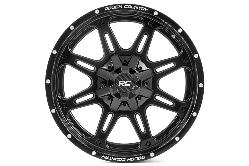 Rough Country 94209012 Series 94 Wheel for Select Cadillac Escalade, Chevrolet Colorado, Chevrolet Silverado 1500, Chevrolet Silverado Classic, Chevrolet Silverado LTD, Chevrolet Suburban, Chevrolet Suburban 1500, Chevrolet Tahoe, Chevrolet Trailblazer,