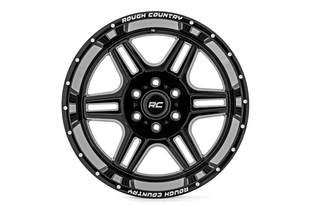 Rough Country 92200912 Series 92 Wheel for Select Cadillac Escalade, Chevrolet Colorado, Chevrolet Silverado 1500, Chevrolet Suburban, Chevrolet Suburban 1500, Chevrolet Tahoe, Chevrolet Trailblazer, Ford Bronco, Ford Ranger, GMC Canyon, GMC Sierra 1500,